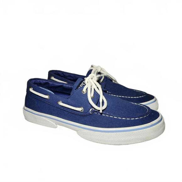 Sperry Blue Canvas Boat Shoes Men's Loafers Slip-Ons - Picture 1 of 9